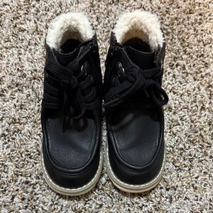 Cozy Black Kids Boots